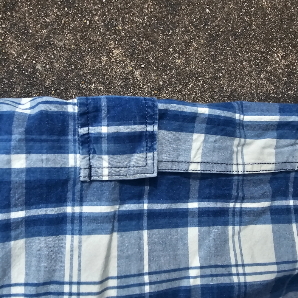 Wrangler Blue and White Plaid Cargo Shorts - Picture 6 of 6